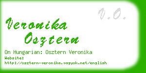 veronika osztern business card